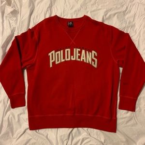 Vintage Polo Jeans Crewneck Embroidered Spellout